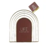 CADRE PHOTO ARC DORE TERRACOTTA 18X19CM