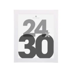 CADRE PHOTO BLANC LISE 24X30CM