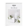 CADRE PHOTO PLASTIQUE VERRE BLANC 30X40CM