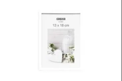 CADRE PHOTO PLASTIQUE VERRE BLANC 13X18CM