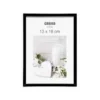 CADRE PHOTO PLASTIQUE VERRE NOIR 13X18CM