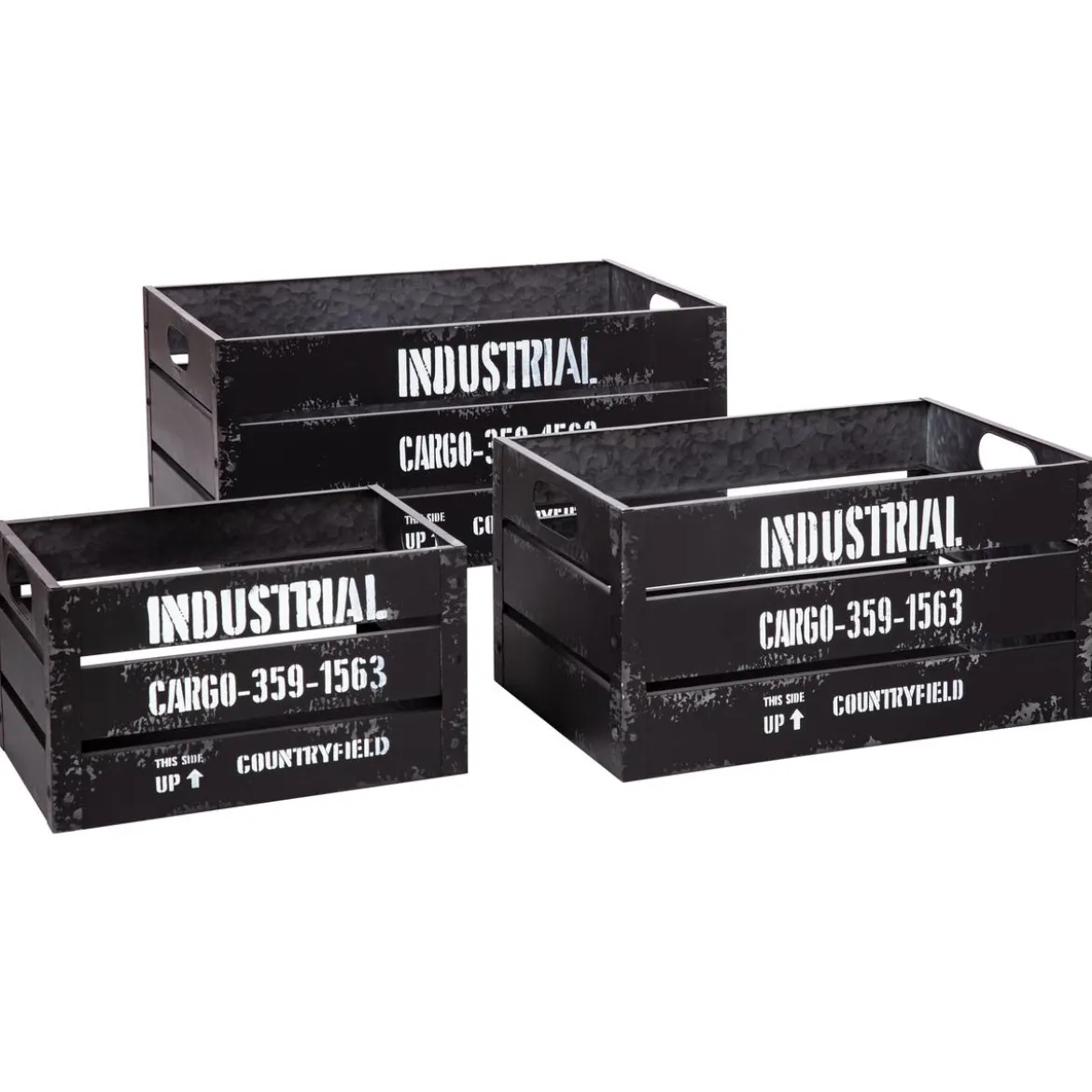 CAGETTE METAL BILL NOIR D.40.3X25X21CM