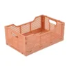 CAGETTE PLIABLE EMPILABLE ARGILE D.30X20X11.5CM