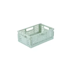 CAGETTE PLIABLE EMPILABLE CELADON D.21X14.5X8CM