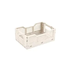 CAGETTE PLIABLE EMPILABLE NATUREL 21X14.5XH.8CM