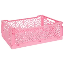 CAGETTE PLIABLE ROSE 40X30X15CM