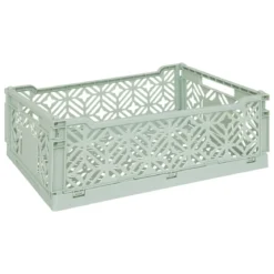 CAGETTE PLIABLE VERTE 40X30X15CM