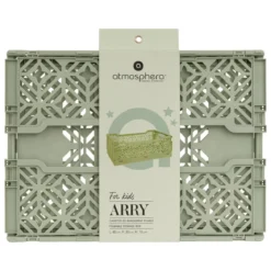 CAGETTE PLIABLE VERTE 40X30X15CM