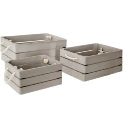 CAISSE CAGETTE DREAM GRIS 23X17X11CM