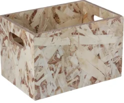 CAISSE FORME DROITE EMPILABLE OSB D.24X16X15CM