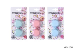 CAISSETTE COULEUR D.3X2CM X80PCS