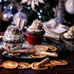 CAISSETTE CUISSON PAPIER NOEL X75 PIECES