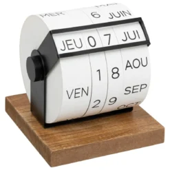 CALENDRIER BOIS BE VINTAGE H.15CM