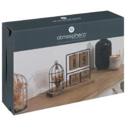 CALENDRIER METAL BOIS LUMIERE D HIVER