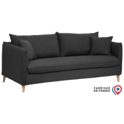 CANAPE 3 PLACES BOLERO ARDOISE