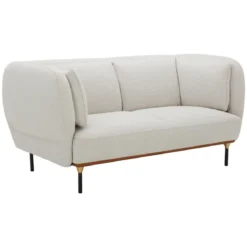 CANAPE 2 PLACES ISEE GRIS CLAIR