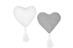 CANDICE COEUR A SUSPENDRE 10CM GRIS