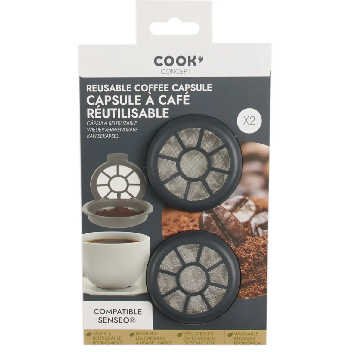 CAPSULE CAFE REUTILISABLE COMPATIBLE SENSEO
