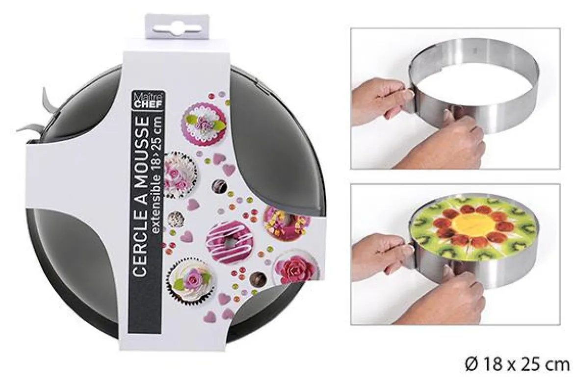 CERCLE A MOUSSE EXTENSIBLE 18 A 25CM