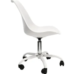 CHAISE A ROULETTES KIRUNA BLANC