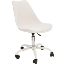 CHAISE A ROULETTES KIRUNA BLANC