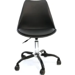 CHAISE A ROULETTES KIRUNA NOIR