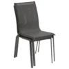 CHAISE AXANT EMPILABLE ANTHRACITE GRAPHITE