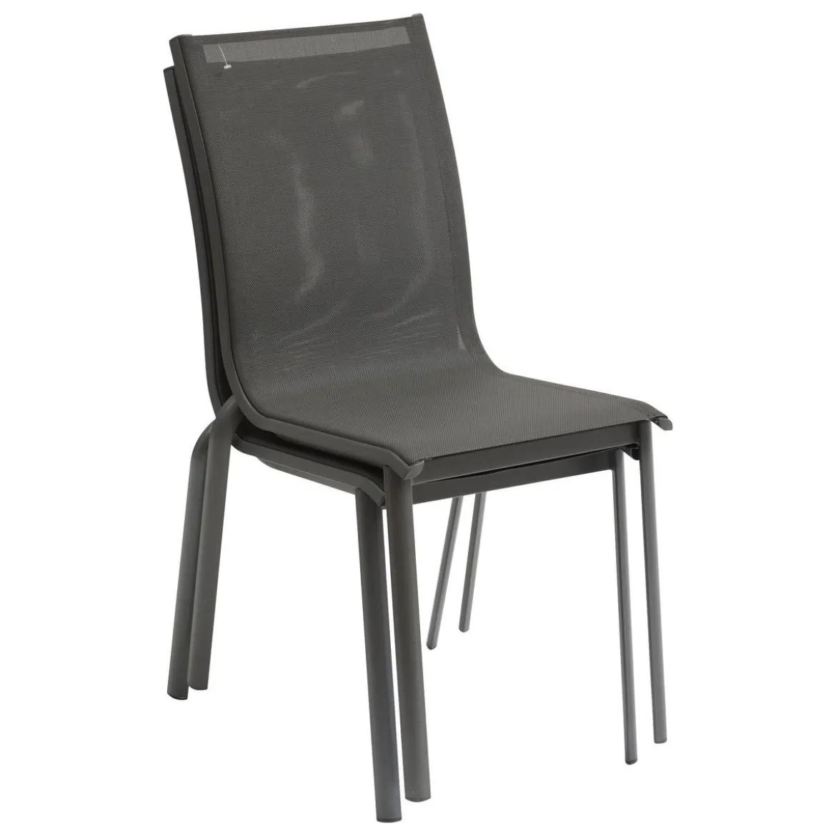 CHAISE AXANT EMPILABLE ANTHRACITE GRAPHITE