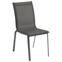 CHAISE AXANT EMPILABLE ANTHRACITE GRAPHITE