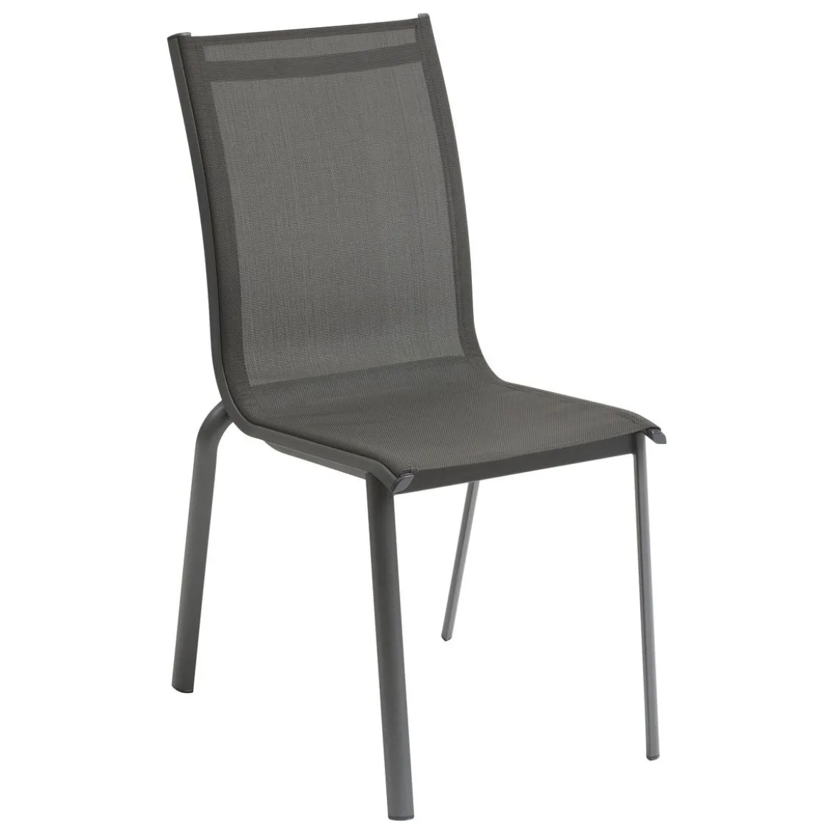 CHAISE AXANT EMPILABLE ANTHRACITE GRAPHITE