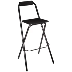 CHAISE BAR PLIANTE LOUNA NOIR