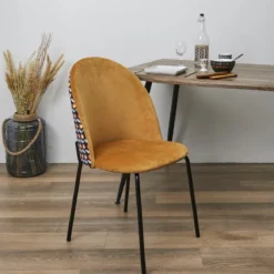 CHAISE BICOLORE RETRO FLOWER