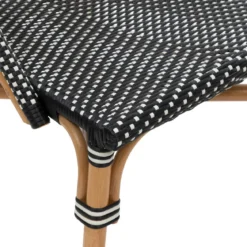CHAISE BISTROT ROTIN TRECIA NOIR