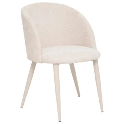 CHAISE BOUCLETTE CELESTE BEIGE