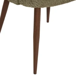CHAISE BOUCLETTE CELESTE KAKI NOYER