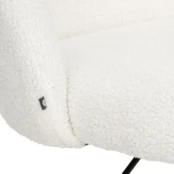 CHAISE BUREAU BOUCLETTE GEOS BLANC