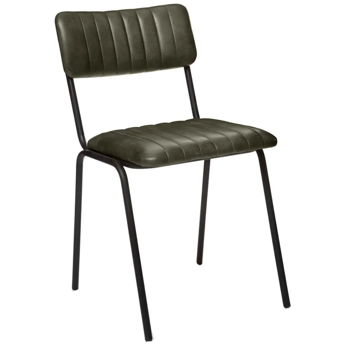 CHAISE CUIR KAKI DARIO
