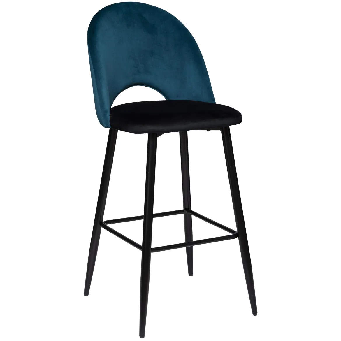 CHAISE DE BAR VELOURS KARA CANARD