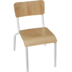 CHAISE ECOLIER ENFANT BLANC