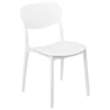 CHAISE EMPILABLE PLASTA PLASTIQUE BLANC