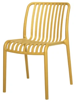CHAISE EMPILABLE SOLARA JAUNE