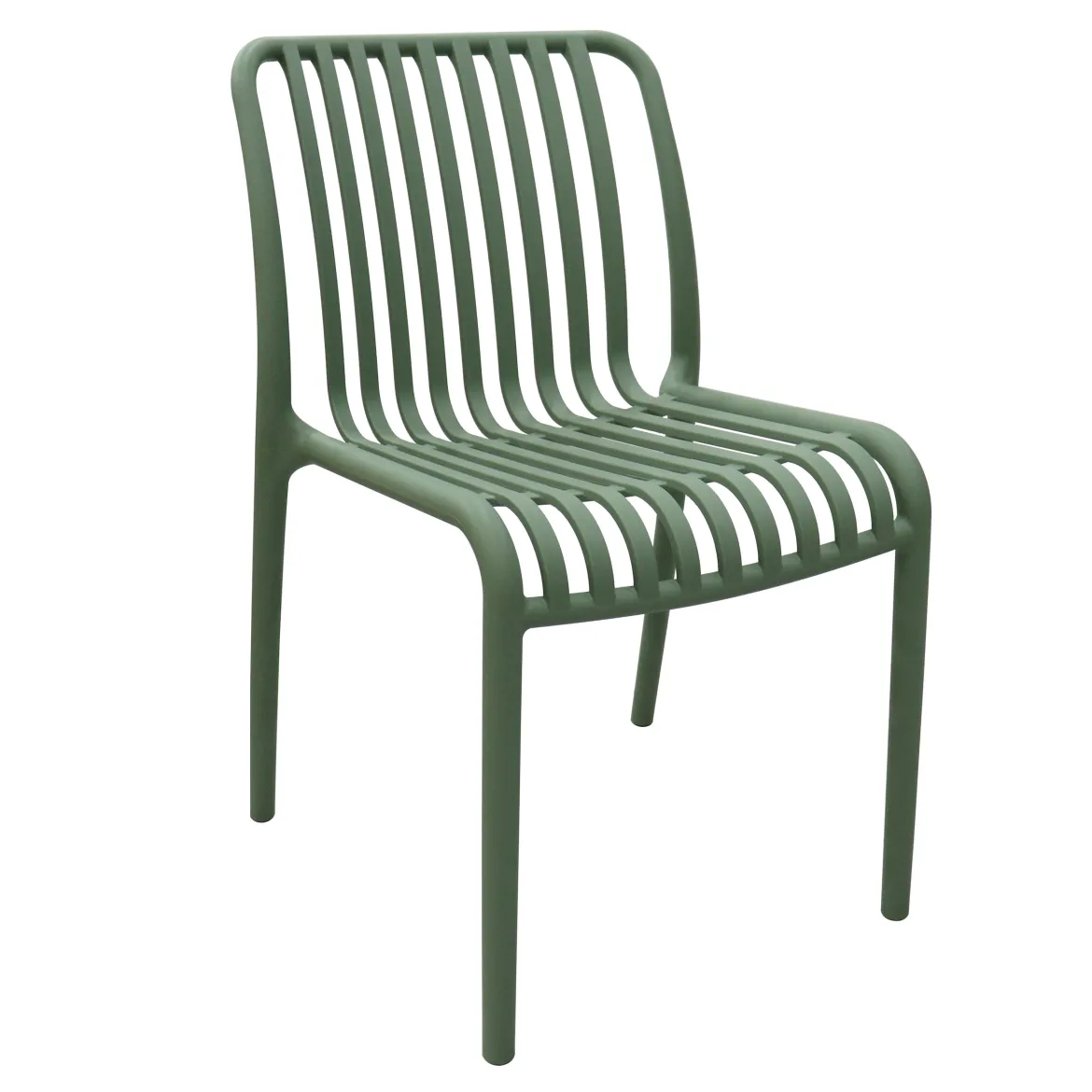 CHAISE EMPILABLE SOLARA VERT OLIVE