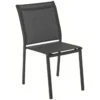 CHAISE ESSENTIA EMPILABLE ANTHRACITE GRAPHITE