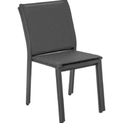 CHAISE ESSENTIA EMPILABLE ANTHRACITE GRAPHITE