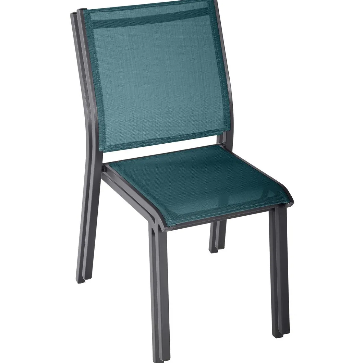 CHAISE ESSENTIA EMPILABLE CANARD GRAPHITE