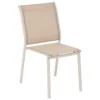 CHAISE ESSENTIA EMPILABLE LIN ARGILE