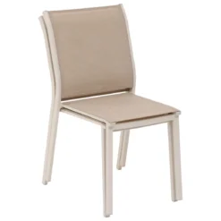 CHAISE ESSENTIA EMPILABLE LIN ARGILE