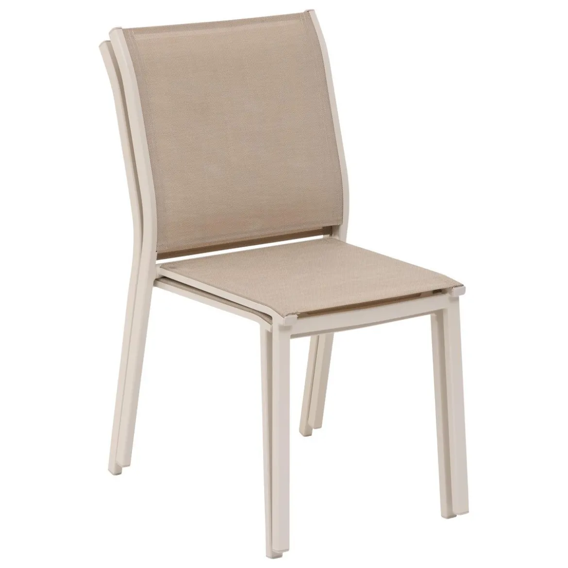 CHAISE ESSENTIA EMPILABLE LIN ARGILE