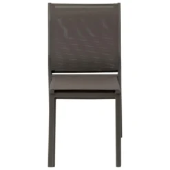 CHAISE ESSENTIA EMPILABLE WENGE PRALINE