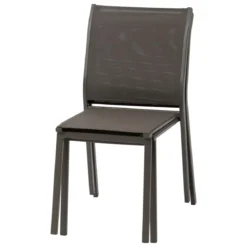 CHAISE ESSENTIA EMPILABLE WENGE PRALINE